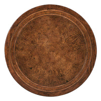 Top view showing grain of Italian lamp table.