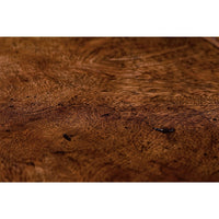 Close-up of wood texture on Italian lamp table.