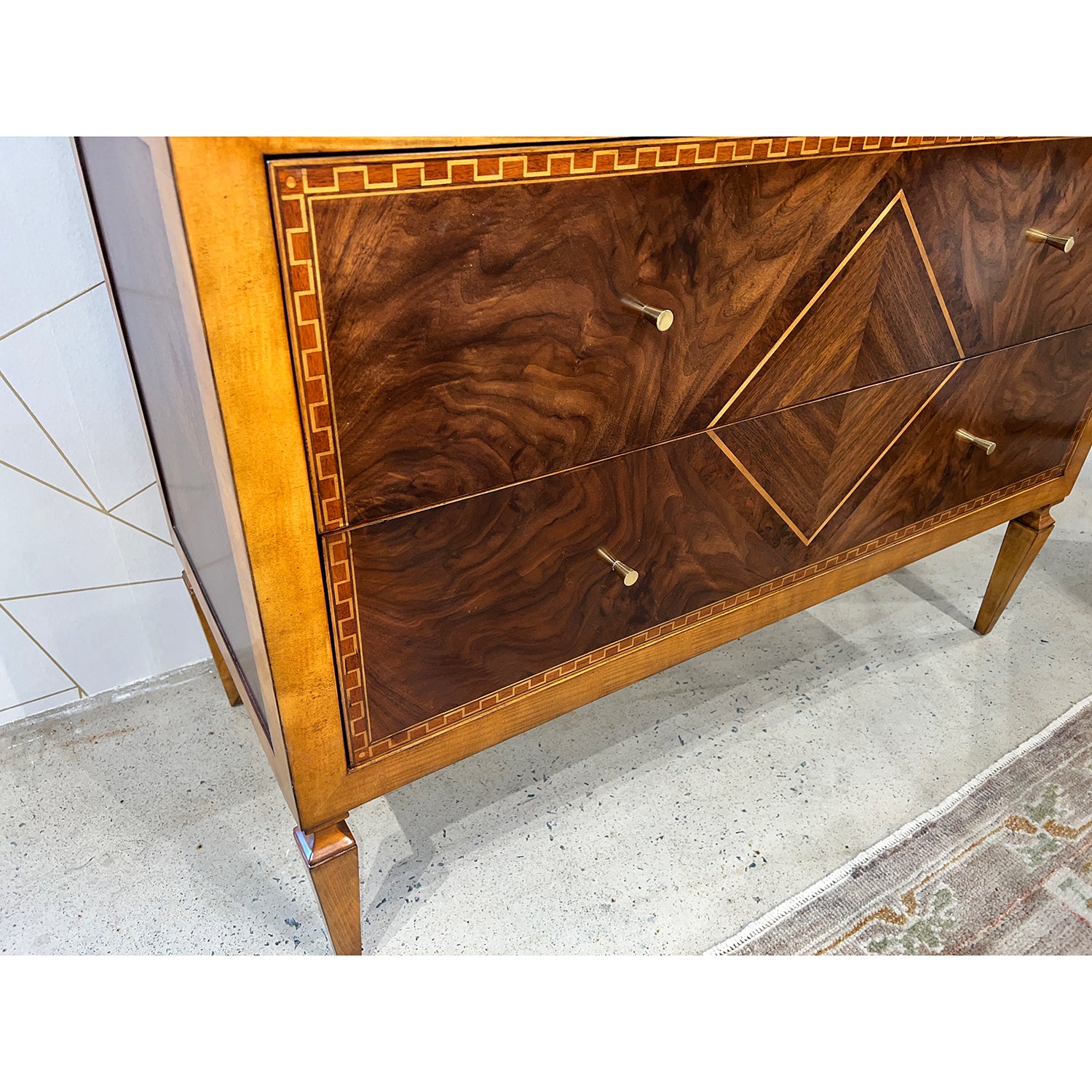 Drawer detail of Italian Louis XVI dresser