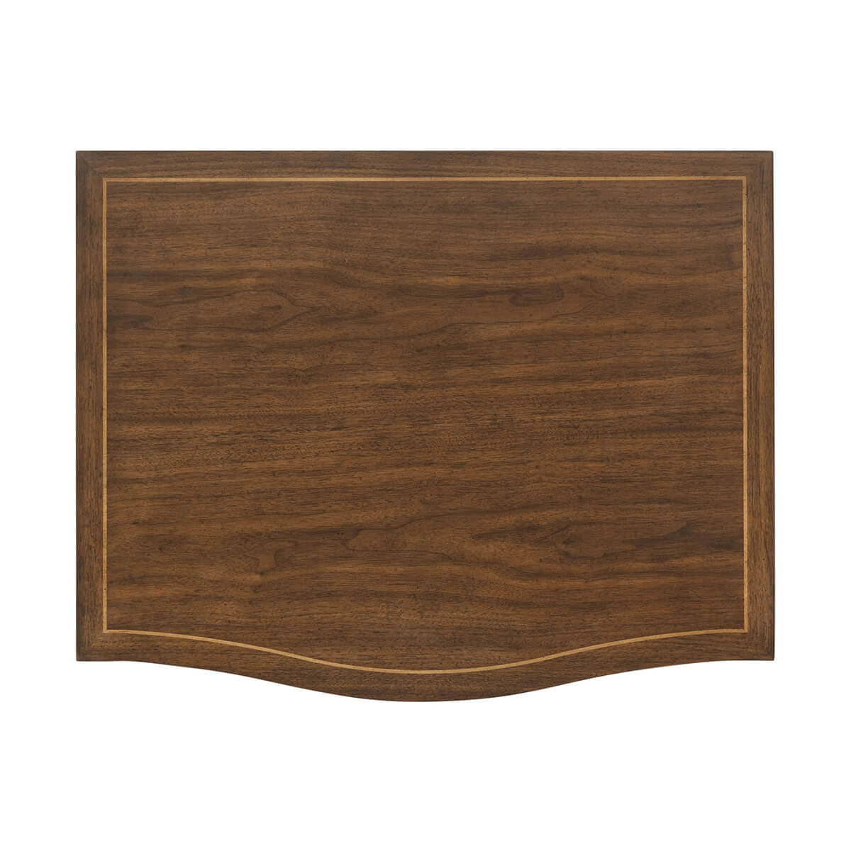 Top of Italian Provincial nightstand, detailed wood design.