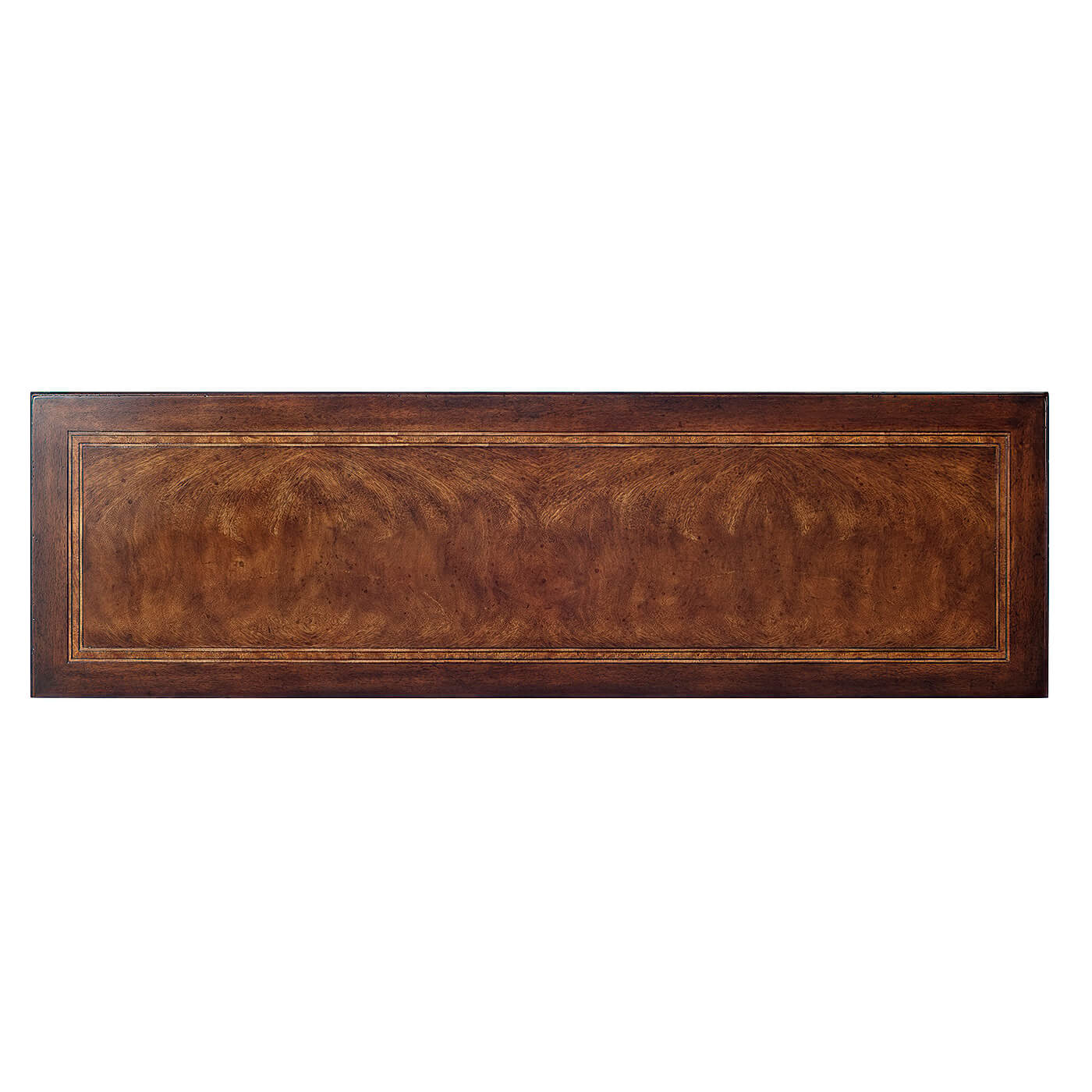 Top view of Italian sideboard buffet cabinet surface.
