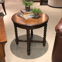 Jacobean Round Side Table - English Georgian America