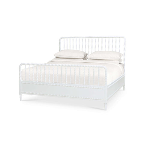King Size White Spindle Bed Frame