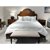 Arched Country Wood King Bed