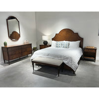 Arched Country Wood King Bed