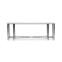 Large Art Deco console table, straight front view.
