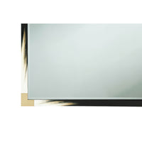 Close-up of corner detail on faux horn mirror.