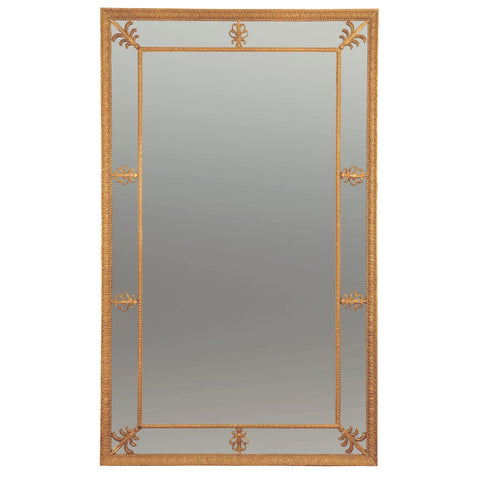 Large George III Adam Border Glass Pier Mirror