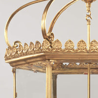 Decorative crown detail of Georgian lantern top section.