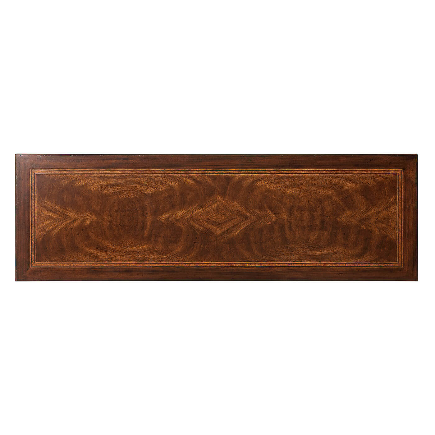Top view of Italian chest of drawers, wood pattern.