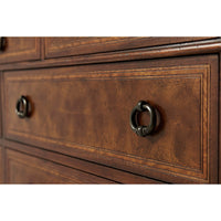 Close-up of drawer handle, Italian chest of drawers.