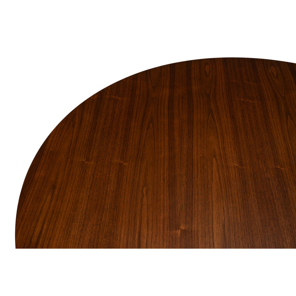Close-up of wood grain finish on coffee table surface.