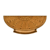 Top view folded neoclassical console table, gilded details.