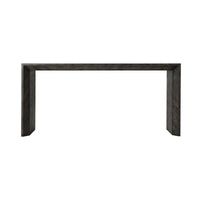 Front view of Large Parsons Ember console table.
