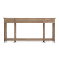 Back view of Regency style console table.