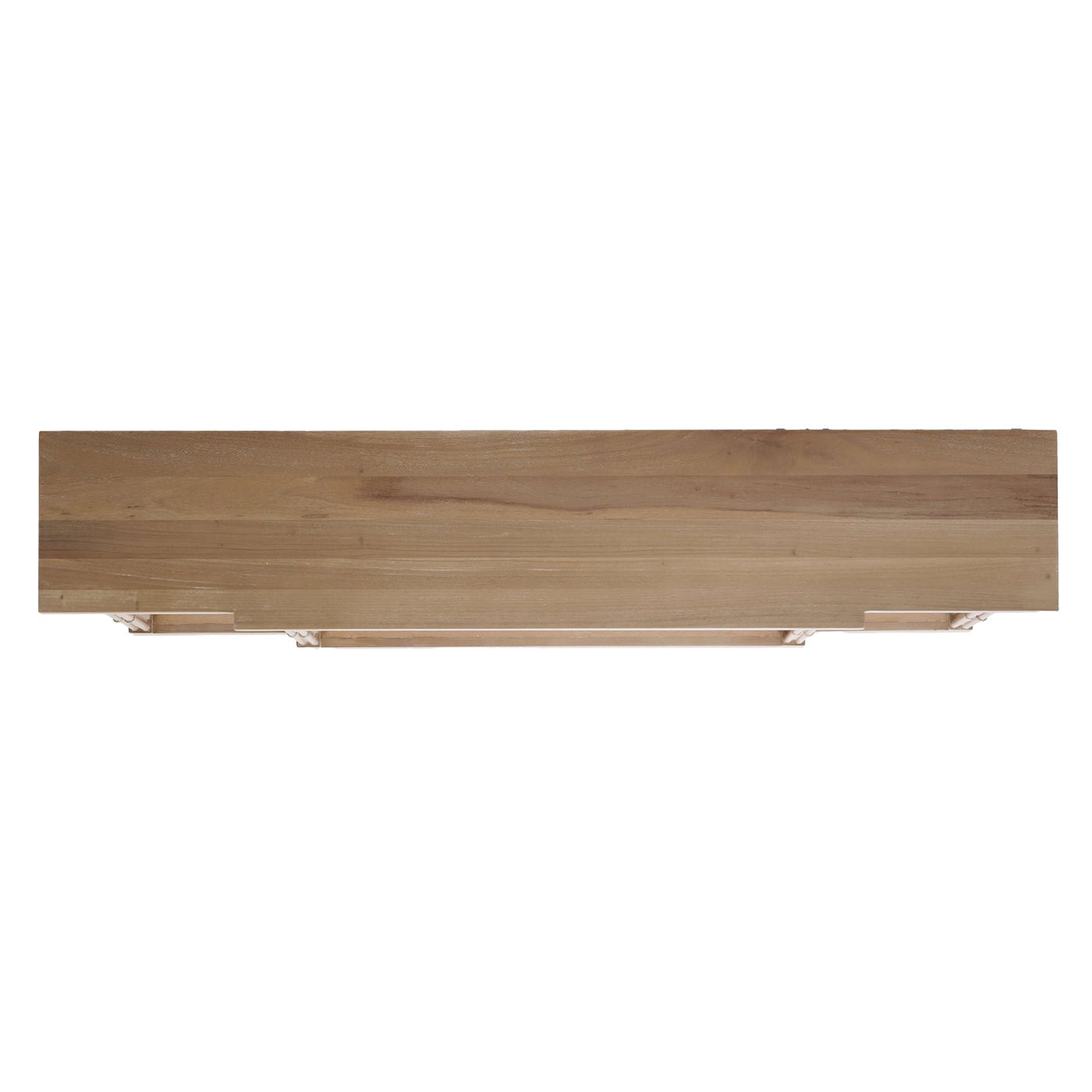 Top view of Regency style console table surface.