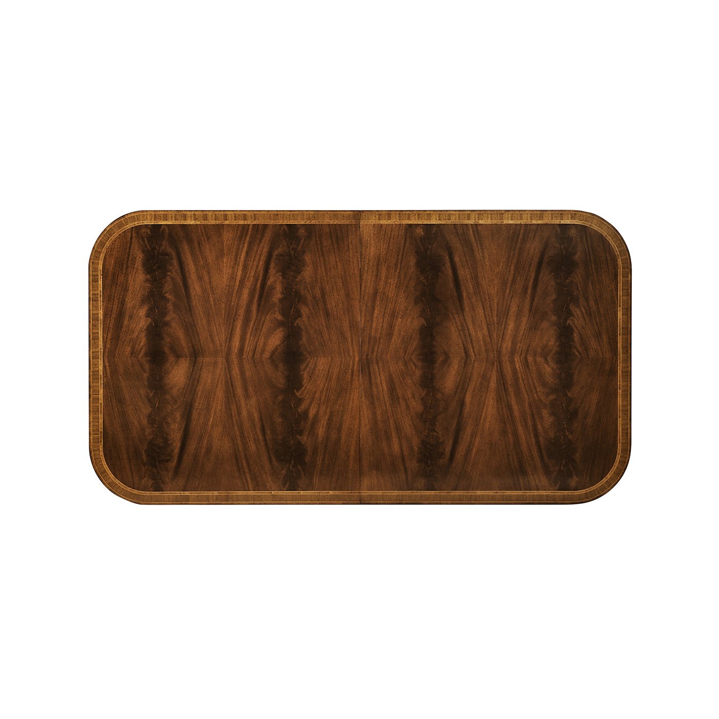 Top view of Regency dining table surface pattern.