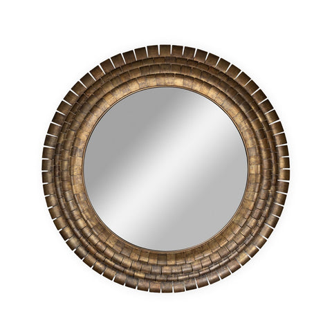 Large Round French Art Deco Mirror