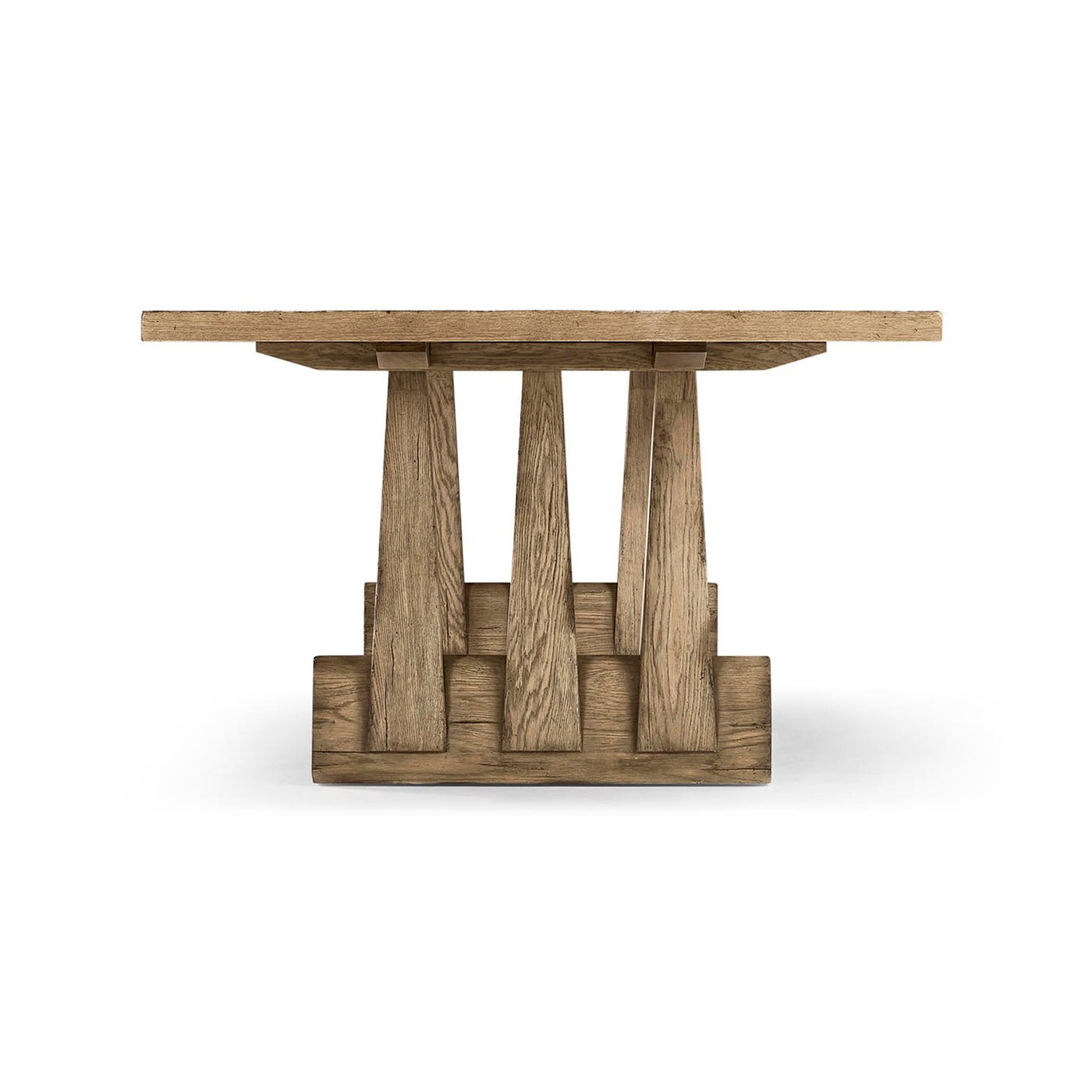 Large Rustic Oak Dining Table - English Georgian America