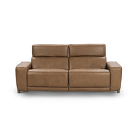 Leather Reclining Sofa with Power and Charging Ports