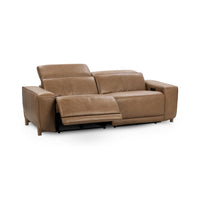 Leather Reclining Sofa with Power and Charging Ports, view 3