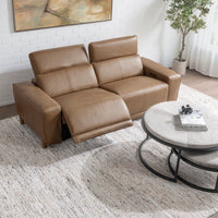 Leather Reclining Sofa with Power and Charging Ports, view 8