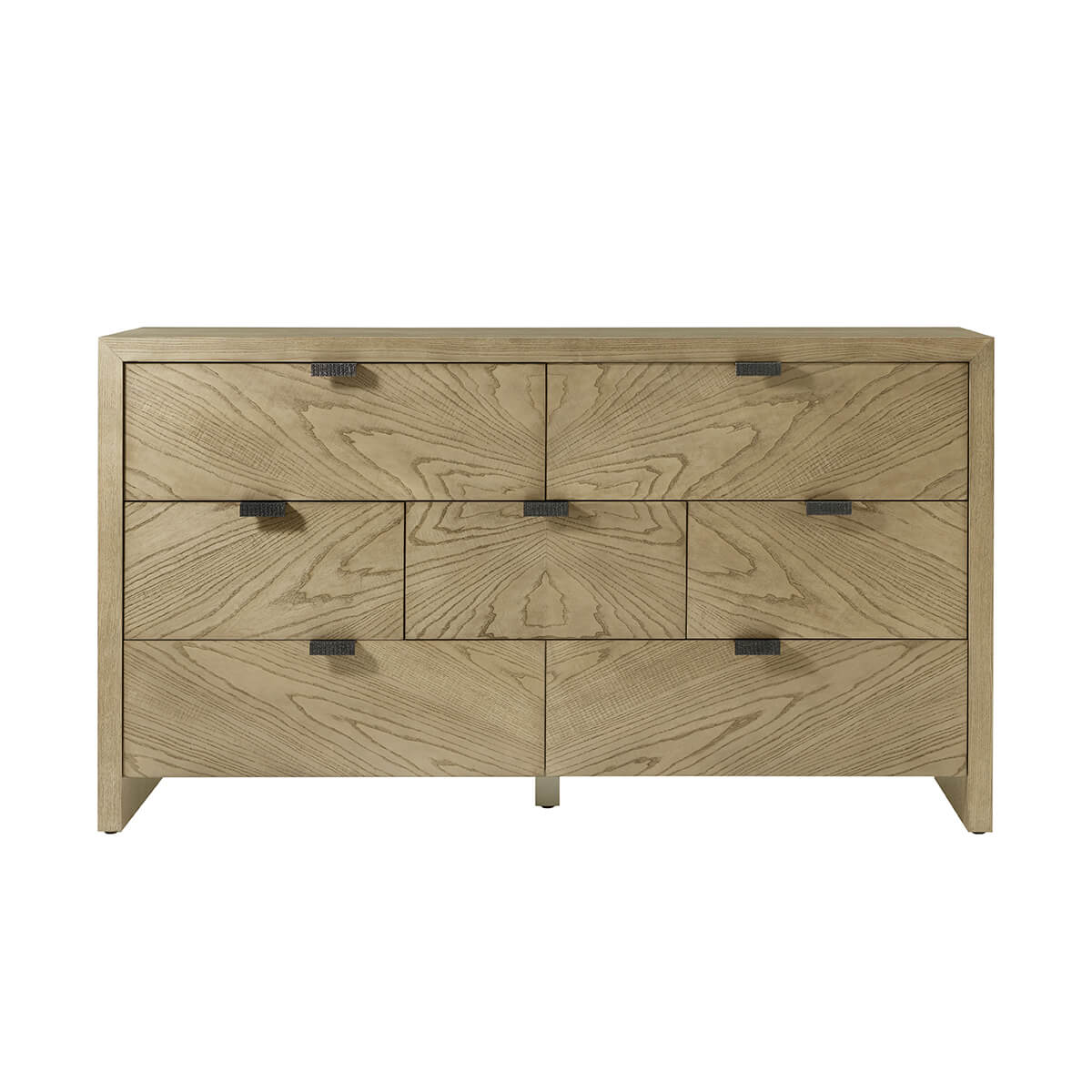 Light ash long dresser front facing view
