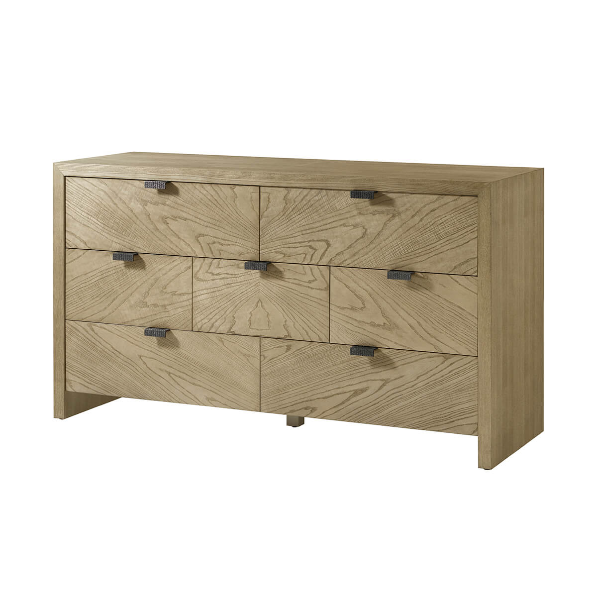 Light ash long dresser angled front view