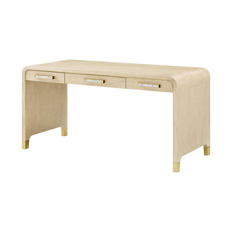 Light Hollywood Regency Desk