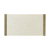 Light modern nightstand, top view, white surface detail.