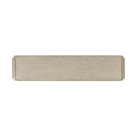 Top view of light oak modern buffet sideboard.