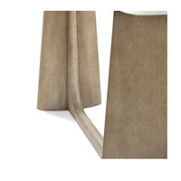 Light Oak Modern Quartz Top Console Table - English Georgian America