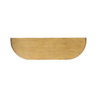 Top-down view of console table surface.