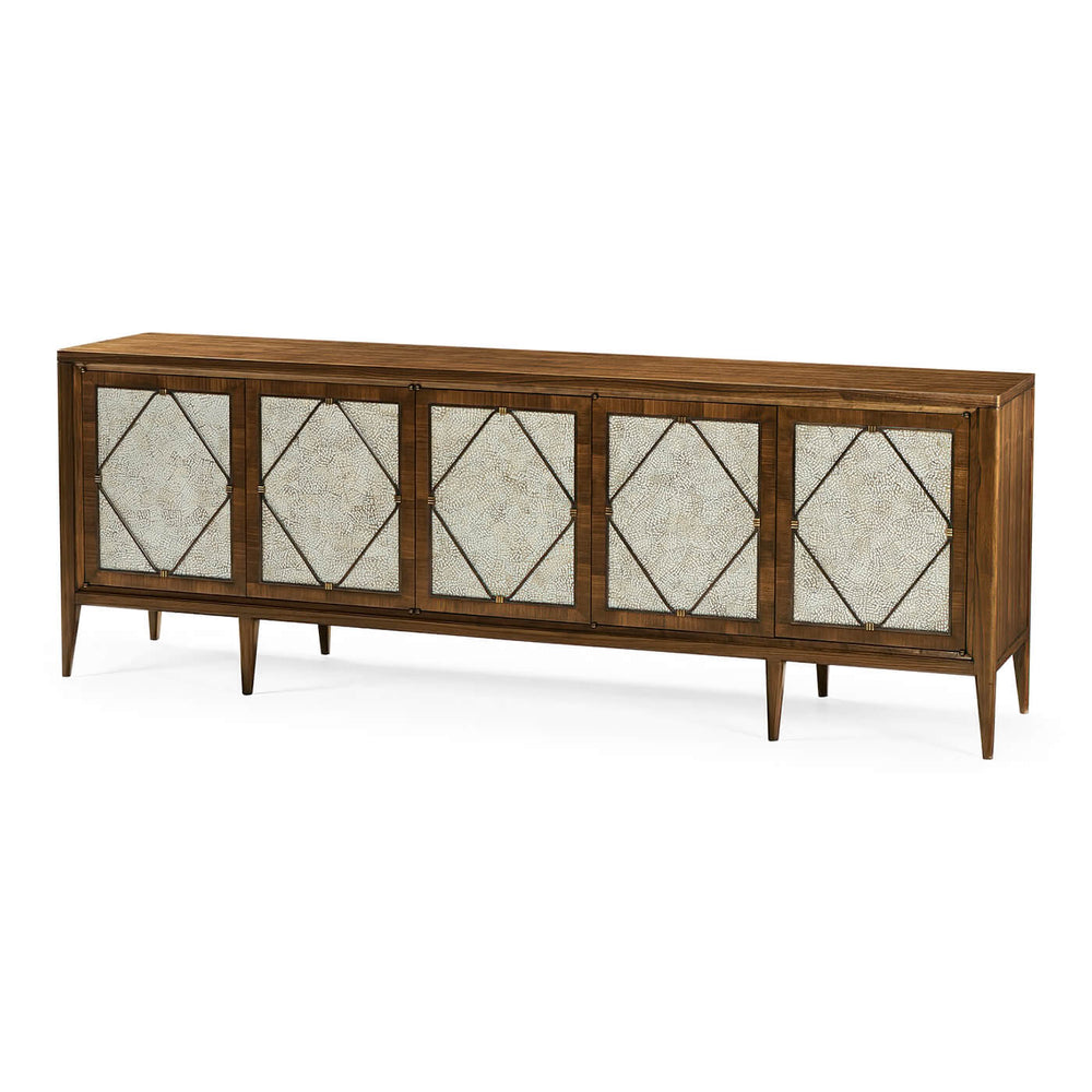 Long Mid Century Media Cabinet - English Georgian America