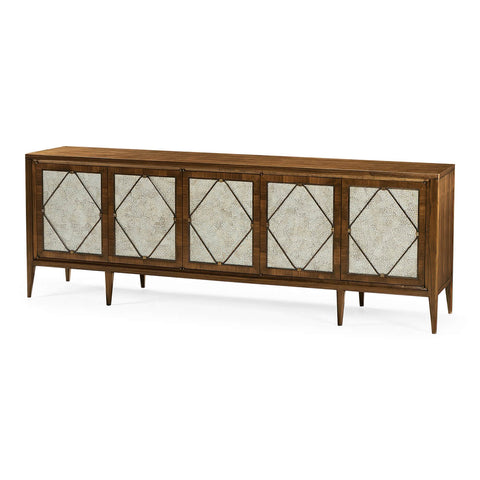 Long Mid Century Media Cabinet