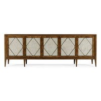 Long Mid Century Media Cabinet - English Georgian America
