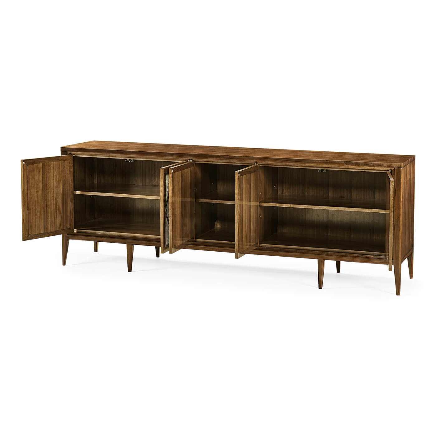 Long Mid Century Media Cabinet - English Georgian America