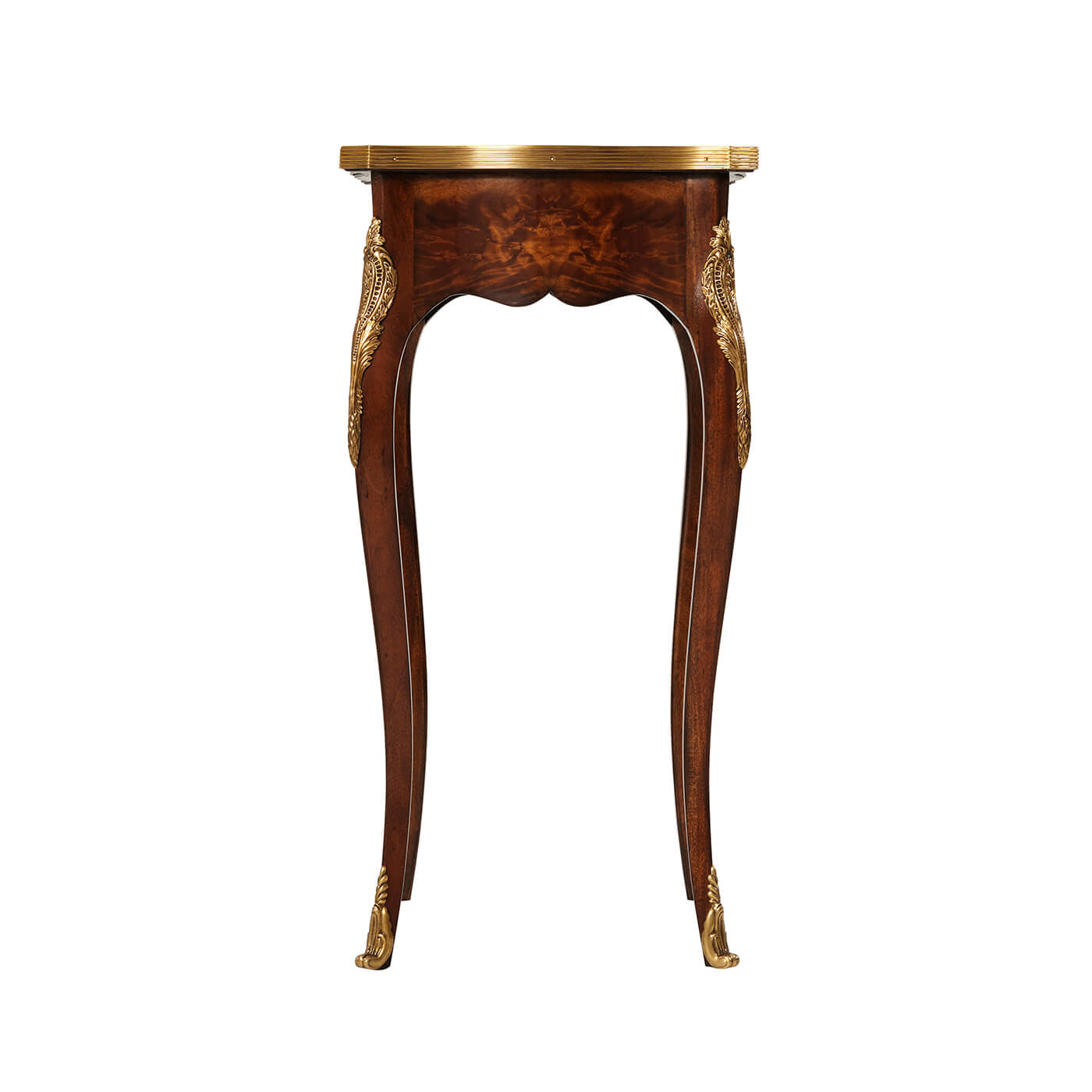 Opposite side view of elegant Louis XV side table