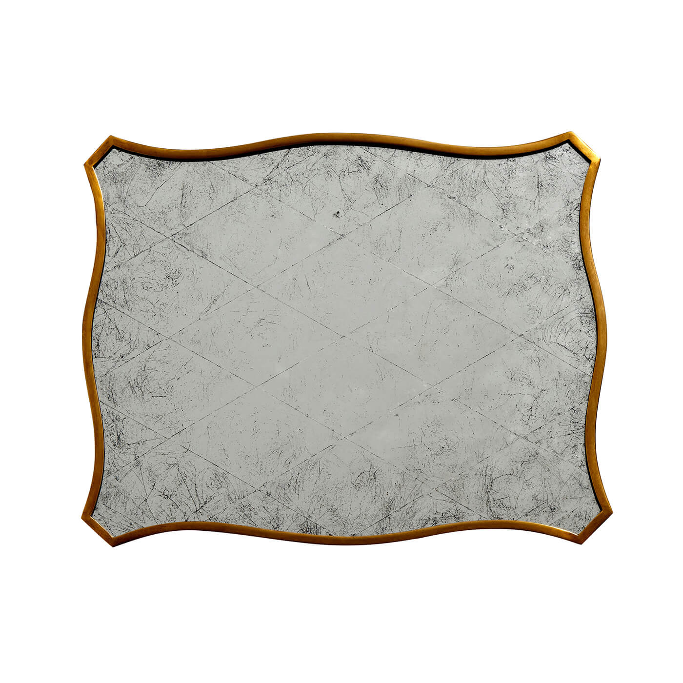 Top view of marble surface on side table