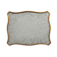 Top view of marble surface on side table