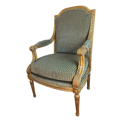 Louis XVI Carved Fauteuil a La Reine
