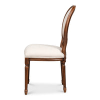 Louis XVI Dining Chairs in Antiqued Walnut, Sets of 2 - view 3