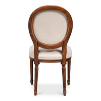 Louis XVI Dining Chairs in Antiqued Walnut, Sets of 2 - view 4