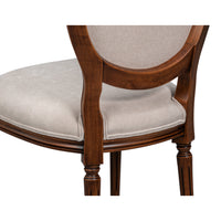 Louis XVI Dining Chairs in Antiqued Walnut, Sets of 2 - view 7