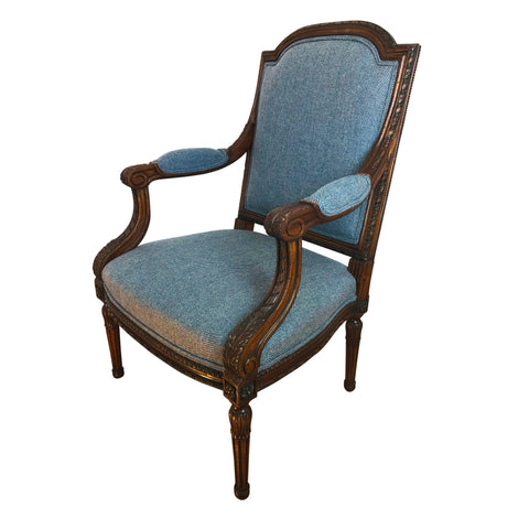 Louis XVI Polished Fauteuil a La Reine