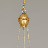 Top connection detail of Louis XVI chandelier suspension.