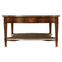 Louis XVI Style Mahogany Cocktail Table - English Georgian America
