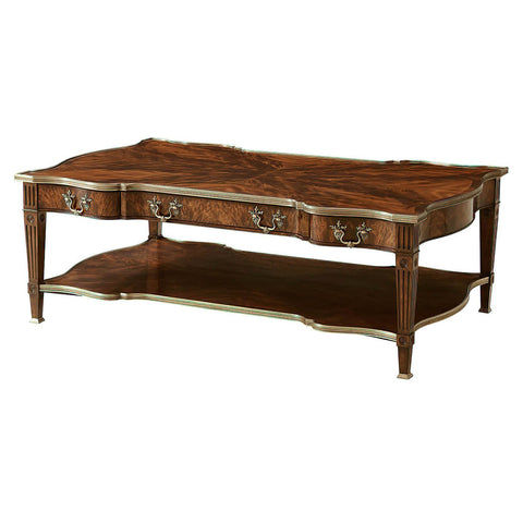 Louis XVI Style Mahogany Cocktail Table