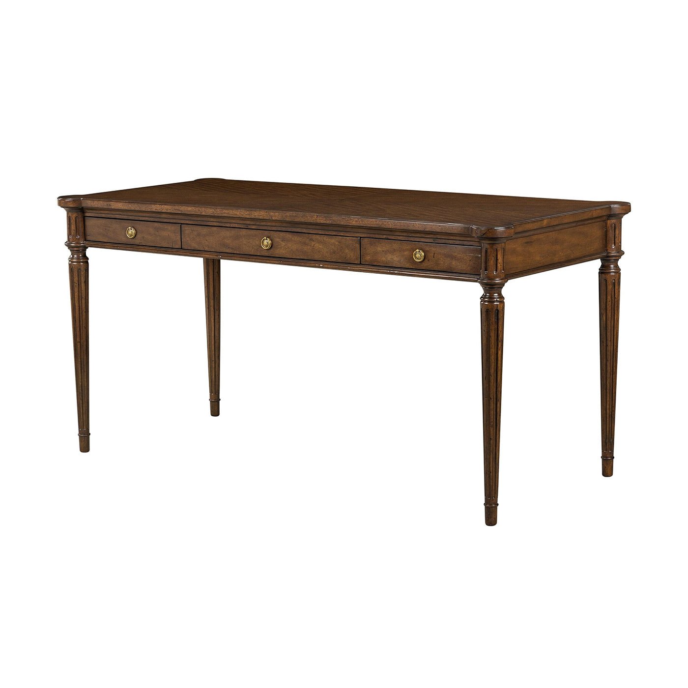 Elegant Louis XVI style writing desk with drawers.
