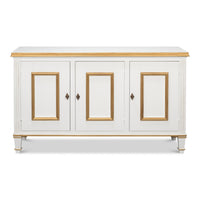 Louis XVI Three-Door Buffet in White and Gold - additional view